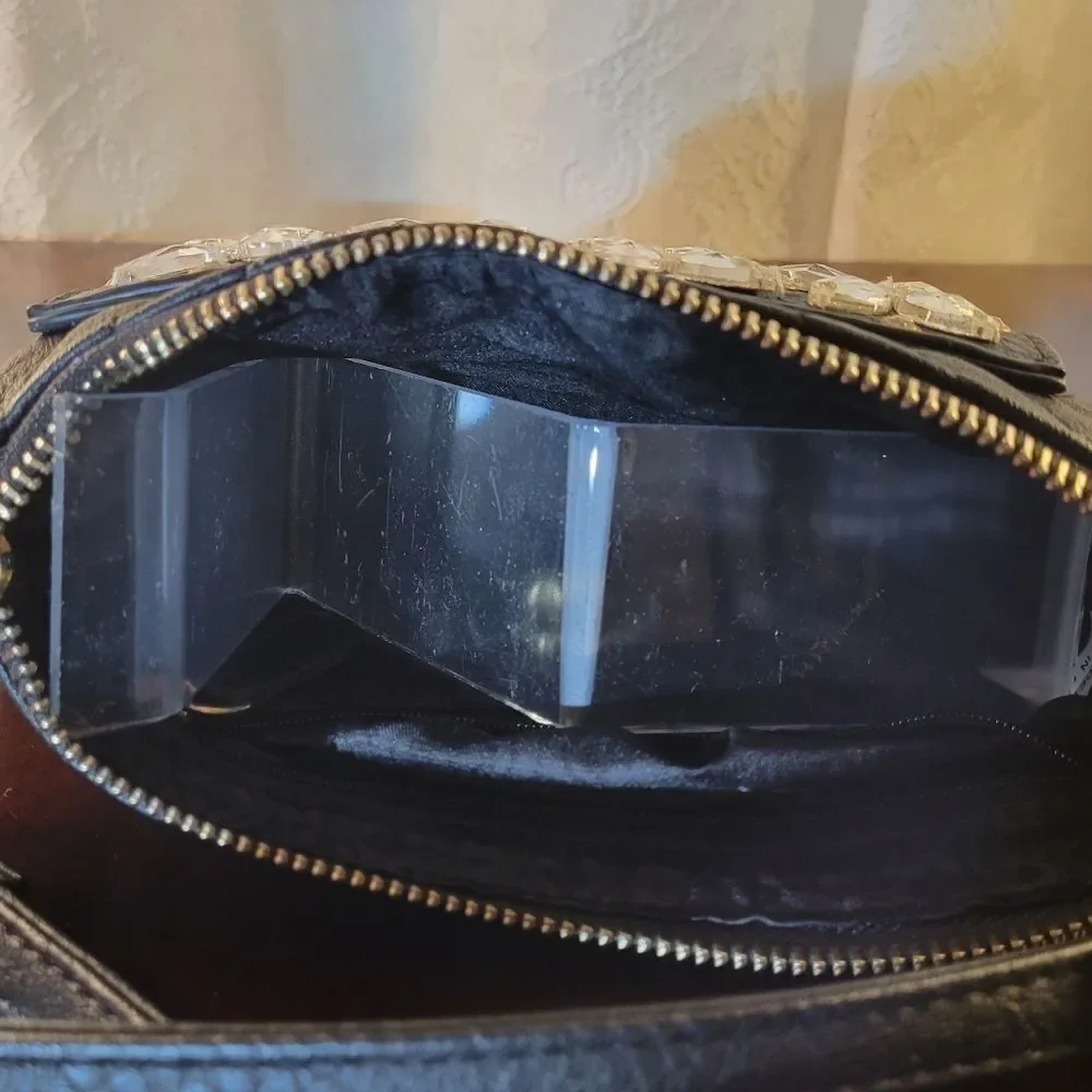 BRAND NEW CHARLIE'S BLACK VEGAN LEATHER SMALL BAG